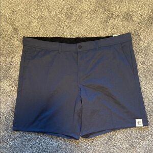 George Men's Dark Blue Flat Front Shorts NWT